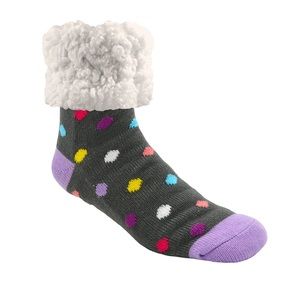 Slipper Socks (Multi-colored Polka Dot)